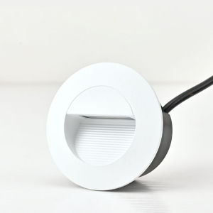 ไฟ LED ขั้นบันไดกันน้ำกลางแจ้ง3W แบบฝังโคมไฟติดผนังมุมระเบียงบ้านแสงไฟบันไดสวนภูมิทัศน์ DC12V AC220V