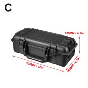 6 Sizes ToolBox Multifunction Waterproof Case Anti-fall Safety Instrument Hard Case Professional Complete Tool Box Plastic Hardware Storage Box Household Repair Tool Case Outdoor Protable Tool Case With Sponge