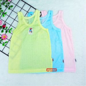 3Pcs Kaos Dalam Anak-Anak Usia 3-15Tahun-Singlet Zed Kids Size XLXXL4l5L6L7L-Aurora Store