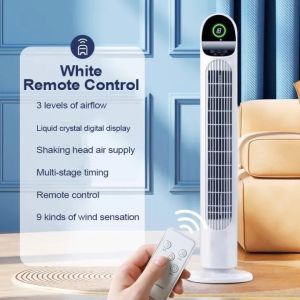ArcticBreeze Tower Fan with Remote Control Home Electric Air Cooler Floor Fan Efficient Cooling Conditioner Fan Oscillating Bladeless Timer Sleep Mode