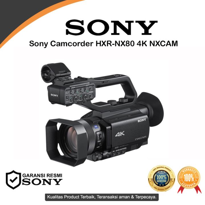 Sony HXR-NX80 Profesional Camcorder NXCAM 4K NX 80 Fast Hybrid AF