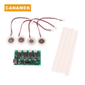 【CANAMEK】 DC5V Type-C Mini Humidifier DIY Kits Mist Maker Driver Circuit Board 4 Fogger Atomization Film Sheet Oscillating Module