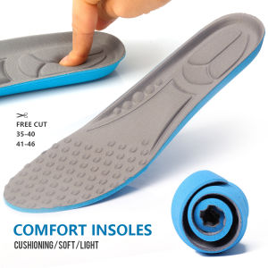 1 Pasang Sol Penyerap Hock untuk Pria Panjang Penuh Bantalan Pijat Sol Sisipan Pengganti Boot