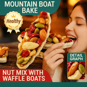 🫘Astragalus Codonopsis Nuts Boat Tarts Handmade Traditional Cakes Nutritious Nuts Individually Packed Snacks Casual Snacks黄芪党参八宝坚果船挞