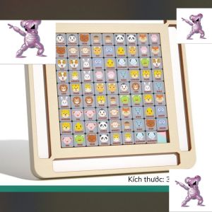 Connect and Merge Puzzle Game-Wooden animal-shaped toys for children to practice thinkingrecognize animals