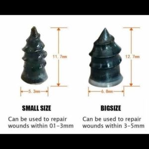 5PCS Skrup Paku Karet Tambal Ban Praktis Patch Bolt Ban Tubeless Motor Mobil Sepeda