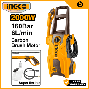 INGCO 2000W HIGH PRESSURE WASHER | MAX 160BAR | HPWR20018
