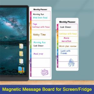 METALIX Baked Paint Board Monitor Message Board Whiteboard Surface Screen Memo Panel Office Organizer Sticky Note Holder Office Use