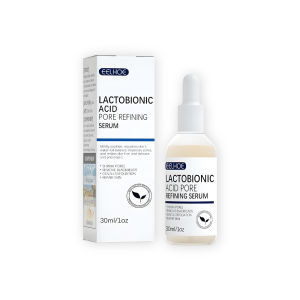 EELHOE Face Serum Anti-Aging Anti-Wrinkle Essence Whitening Moisturizing Exfoliating Shrink Pores Fade Fine Lines Care -Wajah Glowing Pemutih Mengecilkan Pori Anti-Penuaan Pelembab Wajah Esensi Perawatan Kulit Kering 30ML