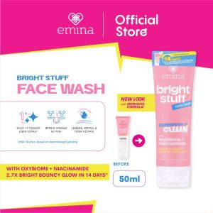 Emina Bright Stuff Face Wash - Pembersih Wajah Foam Mencerahkan