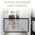 Pet Gate Baby Gate Magic Mesh Pet Gate Enclosure Fences Adjustable Portable Folding Mesh Dog Gate. 