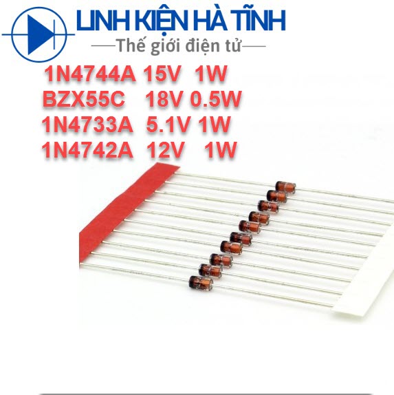 Túi 10 con DIODE ZENER 24V 1W 1N4749