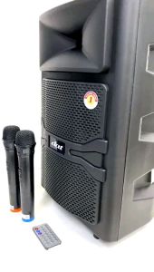 Speaker Portable Dat Dt1210 Ft Usb Bluetooth Original Wireless 12 Inch Dt 1210 Free Dua Mic Wireless Remote (BISA COD)