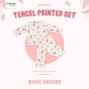 BABY HAI Tencel Fantasy Set - Setelan Tencel Baju Panjang Celana Panjang