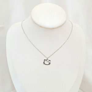 Deux - Kalung Titanium Anak HK List Hitam Anti Karat Anti Luntur