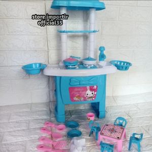 Mainan Kitchen SET JUMBO Masak Masakan Besar Anak Perempuan Cewek FK 109 | Mainan Anak Terbaru Dan Terlaris  Bahan Bagus Dan Bisa Menyala Di Bagian Kompor Ada Lampu| Mainan Anak Cewek Murah Meriah