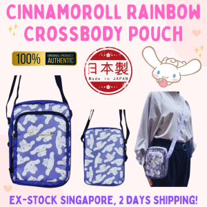[Direct from Japan] Stock SG: 100% Original Sanrio Cinnamoroll Rainbow Crossbody & Shoulder Pouch