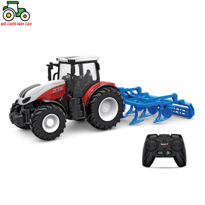 Dàn cày + Máy kéo 210 HP_Bánh nhỏ - Điều khiển từ xa (RC) xe máy cày đồ chơi xe nông trại MK16BNDC