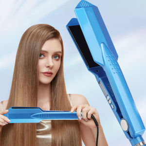 Hair Straightener Wide Titanium Flat Iron for Professional Hair Straightening 470F° Fast Heat up Dual Voltage Flat Iron