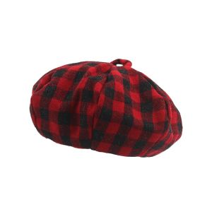 MUSASI Mũ nồi nỉ Mũ nồi len Giáng sinh Mũ Beanie Mũ Lưỡi Trai phẳng Pháp Rộng thùng thình Mũ beret Dành cho Nữ