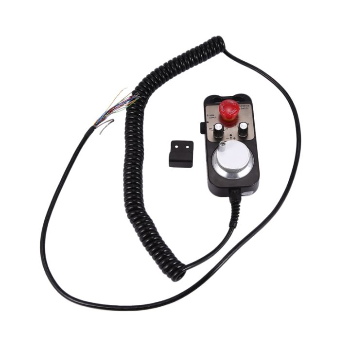 Universal Cnc 4 Axis Mpg Pendant Hand Wheel 100 Pulse 5V & Emergency ...