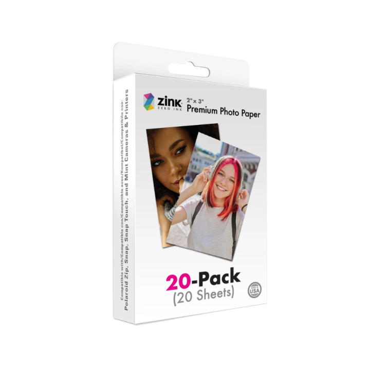 Zild Photo Paper Zink Polaroid 2 x 3ʺ Premium Photo Paper 20 Sheets (PACKAGING MAY VARY ...
