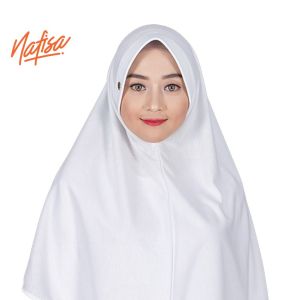 Nafisa Asha Size M | Jilbab Instan Pet Antem | Hijab Instan Bergo Kaos | Khimar Simple
