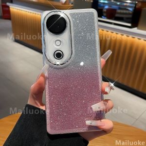 Vivo V40 V50 V30 V29 5G เคส Vivo V30E V29E V30 V40 Pro 5G ที่ยึดกระจกด้วยแม่เหล็กเคสฝาหลังแบบนิ่มอุปกรณ์ป้องกันเลนส์เคสโทรศัพท์ป้องกันการแตกละเอียด