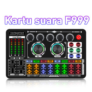 Bonkyo F999/F999X Live Sound Card Live Mixer Periferal Komputer Untuk Audio Kartu Suara Karaoke PC Mac
