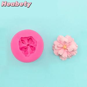 Heabety 1Pc Beautiful Flower Mould DIY Plaster Resin Art Soft Silicone Fondant Chocolate Mold Soap Cake Decoration Baking Tool