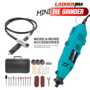 Ladderman 135W 50Pcs Electric Mini Drill Grinder Set Mini Die Grinder Engraving Carving Polishing Sanding Rotary Tool