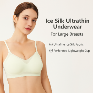 Ice Silk Seamless Underwear Liquid Foundation Invisible Bra Beautiful Back One Piece Underwear Cool And Breathable Womens Underwear