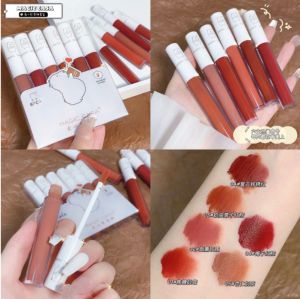 6pcs/set Lip Tint Set Waterproof Lipstick Set Lip Tint Set Matte Lipgloss Tint Set Makeup Beauty Gifts Long Lasting Liptint Set Makeup Lipstick