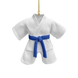 Hanging Decoration Sports Theme 2D Flat Acrylic Ornament Charm Rearview Mirror Mount Decoration Taekwondo Suit Pendant