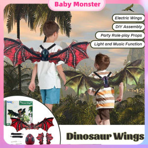 OTO Elegant Fantasy Electric Dinosaur Wings with Illuminating Features - Ideal for Costume Play Party Accessories and Mesmerizing LED Dinosaur Wings Themed Events