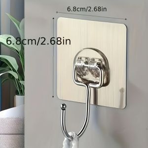 10/20Pcs Heavy Duty Adhesive Hooks Without Drilling - Ideal Selector Tool for Kitchen and Bathroom Shower Curtain Hooks