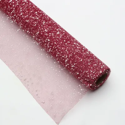 Snow Yarn Mesh Gauze Roll Bouquet Flower Packaging DIY Wrapper 50cmx3.6m