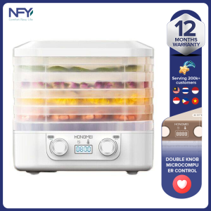 Small dried fruit machine household fully automatic fruit food dryer pet meat food air dryer (blue/white)