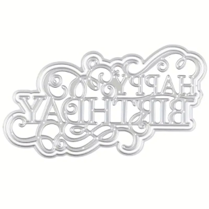 Happy Birthday Letter Die Cut Metal Embossing Cutting Dies Templates For Card Making Scrapbooking Journal Photo Album