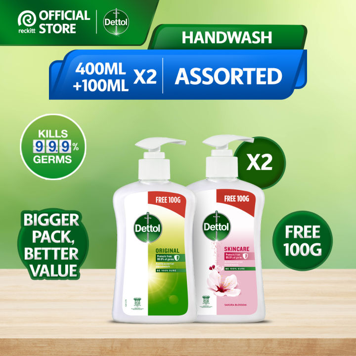 [Bundle Deal] Dettol Antibacterial Hand Wash 500ml x2 (Original