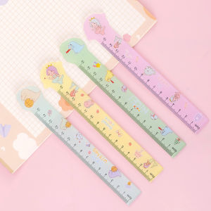 Harga Grosir - Penggaris Lucu 15 Cm / Penggaris Plastik Funny Karakter / Penggaris Sekolah Kantor