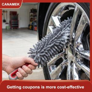 【CANAMEK】 Bên Ngoài Xe Bánh Xe Chi Tiết Bàn Chải Phổ Sử Dụng Miễn Phí Rửa Công Cụ Mềm Lông Cho Tự Động Vành Lốp Làm Sạch