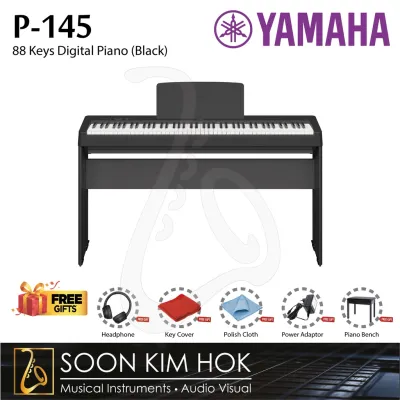 YAMAHA P-145BT 88 Keys Portable Grand Digital Piano (Black) (P145)