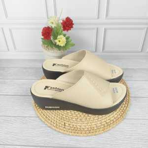 Sandal Wedges Wanita Model Slop Sendal Hak Lebaran 2025 Size 37 - 40 Sandal Wanita Korea Style