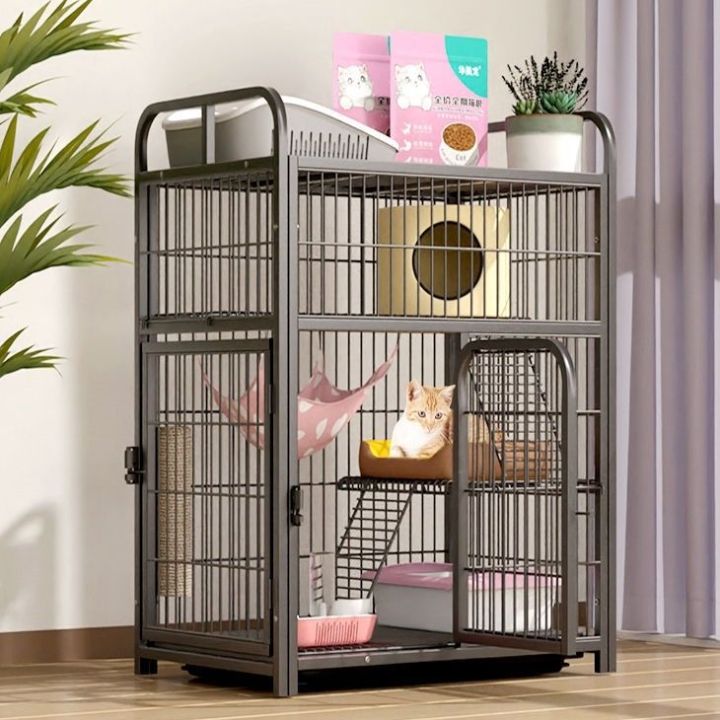 Large Cat Cage Four Story Cat House Kulungan Ng Pusa Cat Villa with toilet integrated Pet Cage Lazada PH