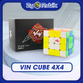 Rubik 4x4 Vin Cube 2 Phiên Bản Glossy và UV - VinCube 4x4 Stickerless Có Nam Châm - Đồ Chơi Phát Triển Trí Tuệ - Zyo Rubik. 
