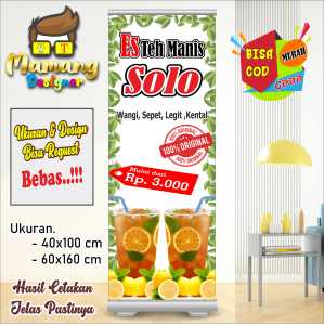 Cetak Banner Spanduk Es Teh Manis Solo Request Ukuran bb