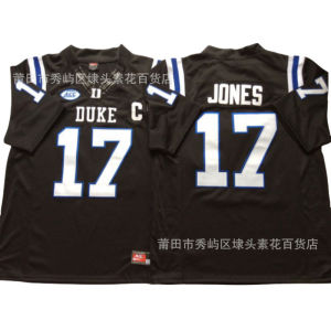 NCAA ชุดยูนิฟอร์มฟุตบอลมหาวิทยาลัย  Duke Blue Devils ดยุคบลูเดวิลส์ 4#17# งานปักมีในสต็อก