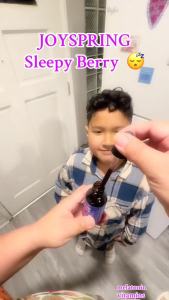 JoySpring Melatonin 1MG for Kids    5HTP & L-Theanine – Sugar-Free Liquid Melatonin for Kids & Teens – Child-Friendly Sleep Supplement (1 fl oz)