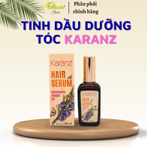 Tinh dầu dưỡng tóc Karanz Hair serum Macadamia Argan Oil mềm mượt giảm gãy rụng giữ nếp tóc - 100ml
